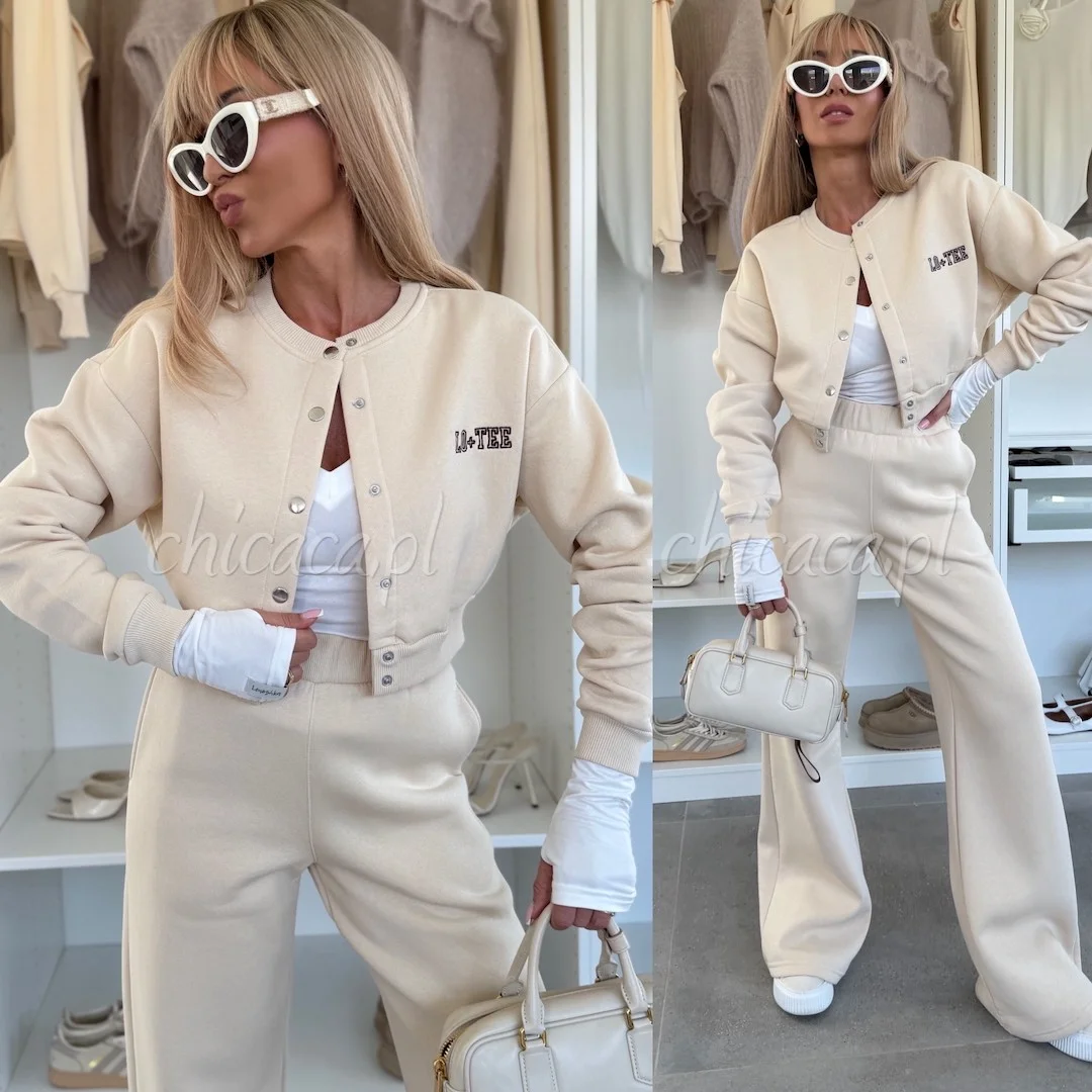 KOMPLET 2-CZĘŚCIOWY MADALENE BEŻOWY