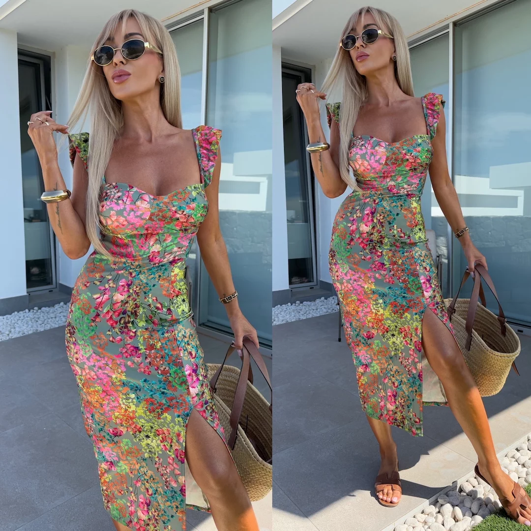 SUKIENKA MIDI SENIORITA ZIELONA