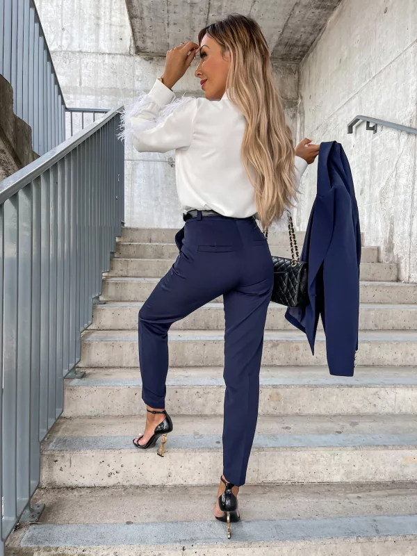 SPODNIE CLASSIC DEEP DARK NAVY Ubrania, obuwie oraz dodatki dla kobiet