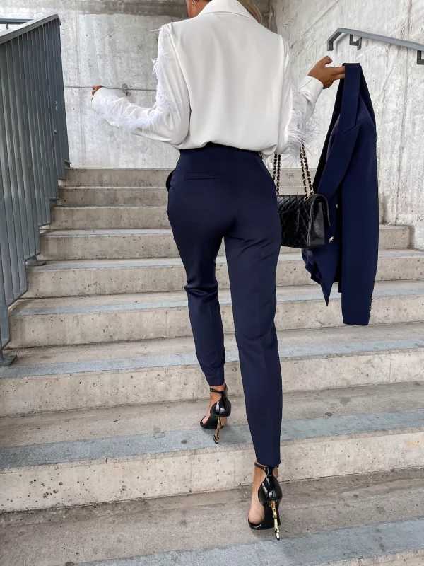 SPODNIE CLASSIC DEEP DARK NAVY Ubrania, obuwie oraz dodatki dla kobiet