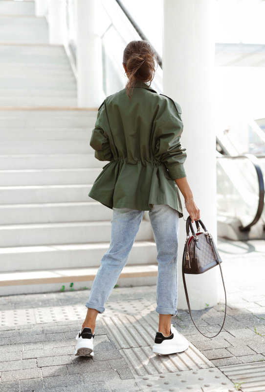 ジャケット・アウター carol shoppe GRANPA WOOL COAT IN KHAKI