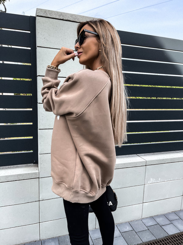 BLUZA LOS ANGELES BEIGE | Ubrania, obuwie oraz dodatki dla kobiet