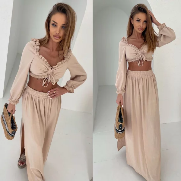 KOMPLET URBAN STYLE BEIGE | Ubrania, obuwie oraz dodatki dla