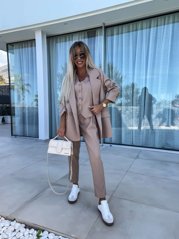 MARYNARKA CASUAL LIFE STYLE BEIGE Ubrania obuwie oraz dodatki dla kobiet