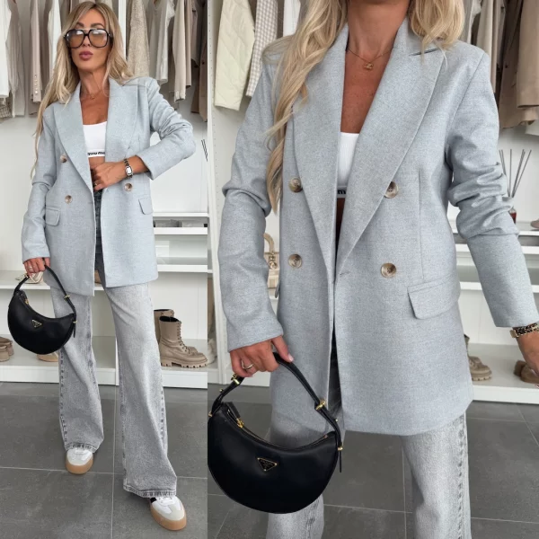 MARYNARKA SPRING TAILOR SZARA