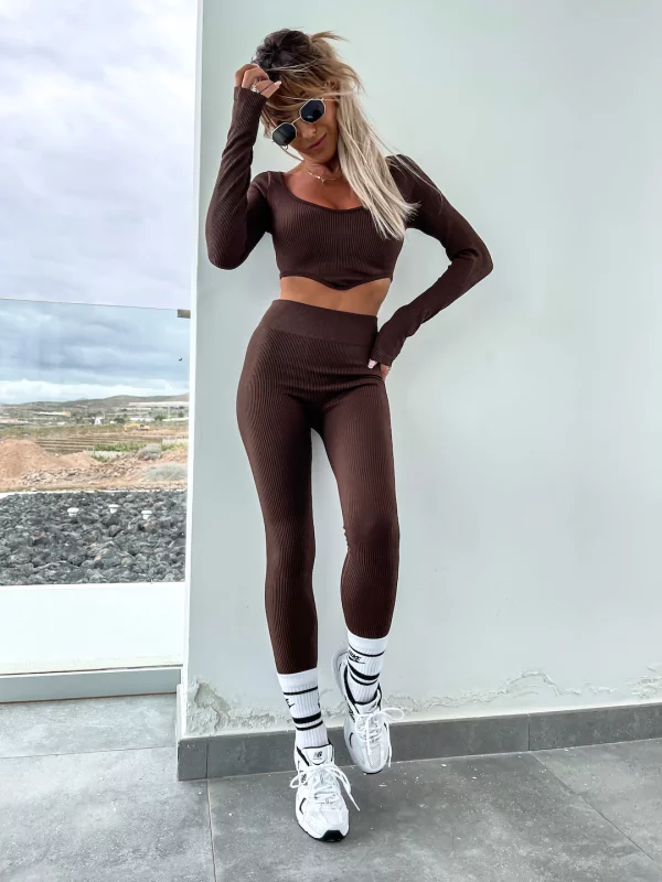 KOMPLET GYM QUEEN BROWN | Ubrania, obuwie oraz dodatki dla kobiet