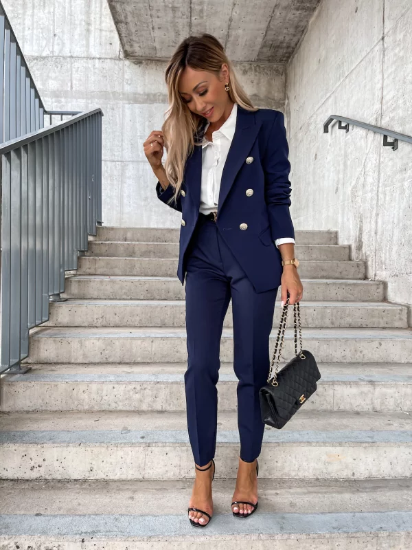 SPODNIE CLASSIC DEEP DARK NAVY Ubrania, obuwie oraz dodatki dla kobiet