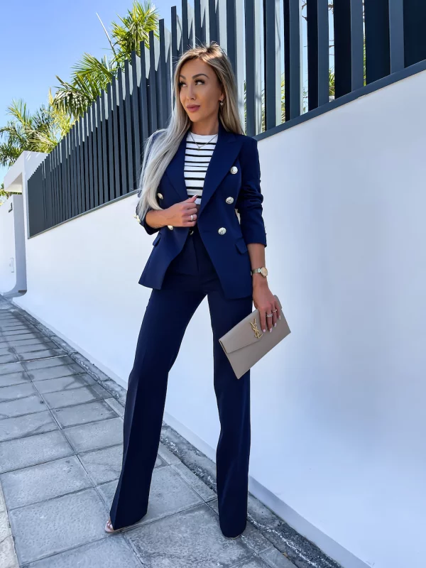 SPODNIE CLASSIC FLARED DEEP DARK NAVY Ubrania, obuwie oraz dodatki