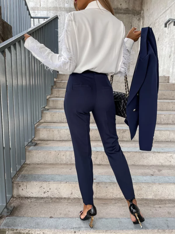 SPODNIE CLASSIC DEEP DARK NAVY Ubrania, obuwie oraz dodatki dla kobiet