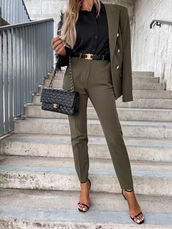 ●Sienne● Marve Cotton Pants Khaki 10178520001 Marni Pants in Green | SVD
