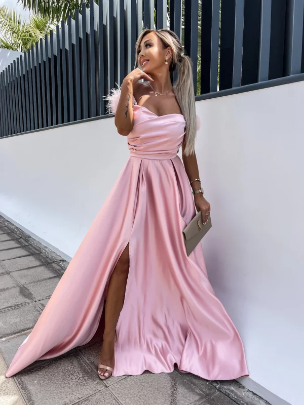 SUKIENKA MAXI ELSA PINK | Ubrania, obuwie oraz dodatki dla kobiet