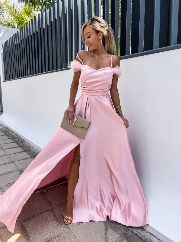 SUKIENKA MAXI ELSA PINK | Ubrania, obuwie oraz dodatki dla kobiet
