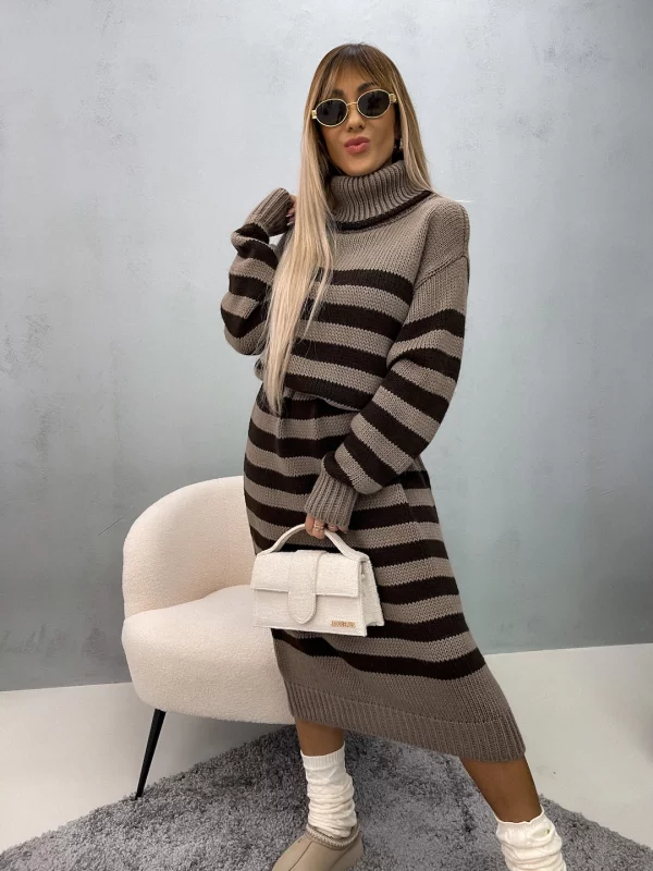 SUKIENKA OVERSIZE NO LIMITS DARK BEIGE | Ubrania, obuwie oraz dodatki dla  kobiet