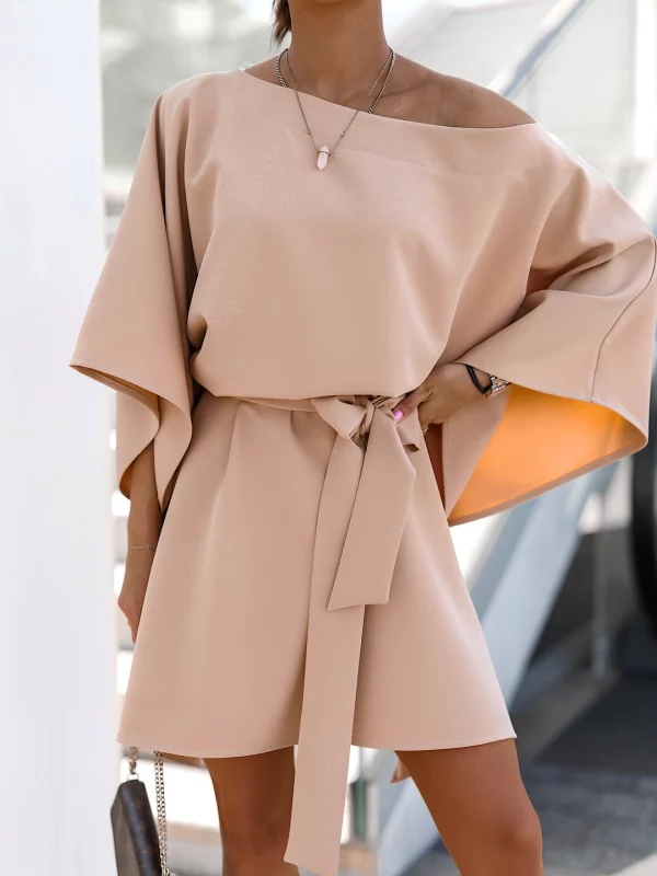 SUKIENKA PASSIONE BEIGE Ubrania, obuwie oraz dodatki dla kobiet